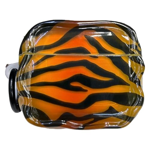 HJXFlying �K�p Airpods Pro 3 �P�[�X �L���[�g�Ń��j�[�N�Ȗʔ��� ���i ���敿 �V���R�� TPU �g��G�b�W�ی�J�o�[ �L�[�����O�t�� �G�A�|�b�hPro 3 ���� ���̎q�p - �g���̃e�N�X�`��