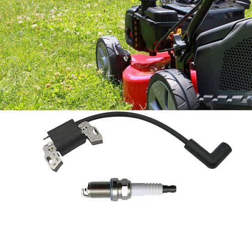 YGQ Zündspule für Briggs und Stratton 799582 798534 593872 84005272 Anker-Magnetomodul für Rasenmäher-Trimmer mit Zündkerze