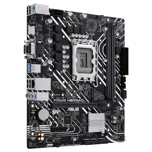 PRIME H610M-D Scheda Madre mATX Intel H610 (LGA 1700), DDR5, PCIe 4.0, slot M.2, Realtek 1 Gb Ethernet, HDMI, VGA, USB 3.2 Gen 1, SATA 6 Gbps, Header RGB - Scheda madre - Immagine 2