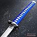 Katana Sword Dragon Sword Real Swords with Metal Blades Japanese Martial Arts Training Sword Practice Sword Tactical Ninja Sword Sword Real Sword Ninja Costume Sword 50339 (Blue)