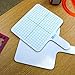Flipside Products Rectangular Graph Dry Erase Answer Paddles, Double-Sided, Auction, Handheld Whiteboard, Handle Response Board, Classroom Dry Erase, Math Practice, Pack of 12