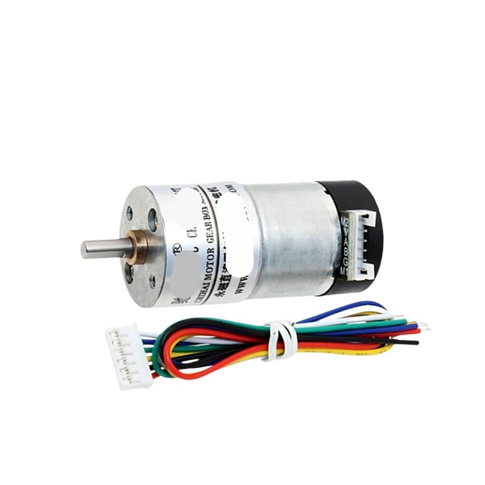 Moteur de réduction 25GA310 DC 7.4V avec encodeur de vitesse et plaque de code pour voiture robot