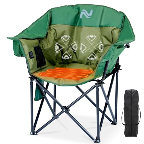 LILYPELLE Oversized Heated Massage Camping Chair for Adults - 3-Level