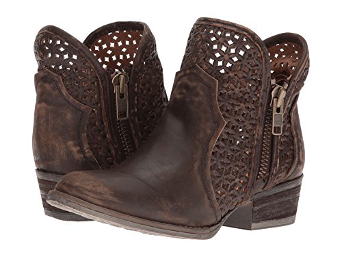 Corral Ld Brown Cutout Shortie ,Size 7