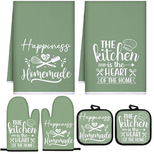 Sratte 6 Pcs Kitchen Decor Accessories Set Farmhouse Towels Pot