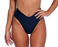 geluboao Womens Bikini Bottom Sexy V Cut High Cut Swimsuit High Waisted Bathing Suit Bottoms