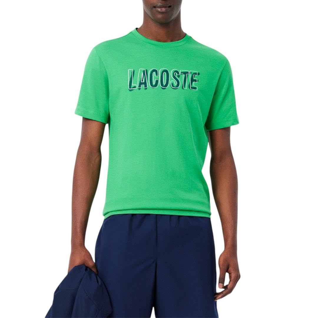 

                                                    Lacoste Men's Ultra Dry Printed T-Shirt, Bright Gr