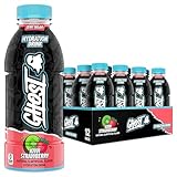 GHOST Hydration Drink, Kiwi Strawberry- RTD Sports Drink with Electrolytes, Natural Vitamins & Minerals - All Day Lifestyle Hydration Beverage - Zero Caffeine & Zero Sugars - 16.9 Fl Oz, 12 Pack