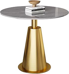 Bijzettafel Halve Cirkel, Kleine Halfronde Bijzettafels Woonkamer met Metaal, Moderne Accenttafel Slanke C-tafel Voor Slaapbank, Eenvoudige Montage,Gold-25x50x60cm
