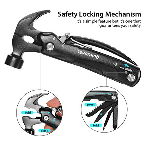 Gift For Men Dad Husband Brother Boyfriend Boys, Hammer Multi-Tool, Personalized Men Gift For Christmas Present Stocking Stuffer, Cool Birthday Gift Idea For Men Adult Son,12-In-1 Hammer Multitool #TOP3