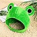 Amosfun Cute Plush Frog Hat Big Eye Frog Cap Funny Hat for Halloween Novelty Party Dress up Cosplay Costume