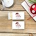 Merry Christmas Santa Hat Christmas Holiday Matches, Happy Holidays Match Boxes, Personalized Matches for Christmas - Custom Matches (Set of 50 Matchboxes) (White Box)