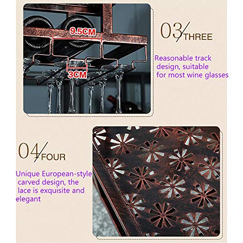 Casier à vin de plafond DASHADAO étagère industrielle réglable fer - 5