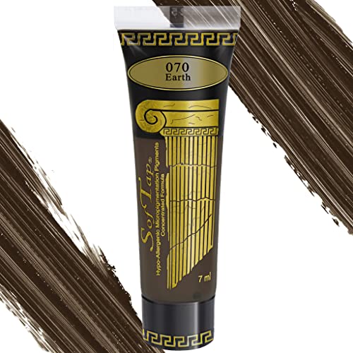SofTap PMU Eyebrow Pigment Earth Dark Brown Microblading Ink Permanent Makeup Color Eyeliner Ink Carbon Free Inorganic Formula Natural Healed Results Machine and Hand Method