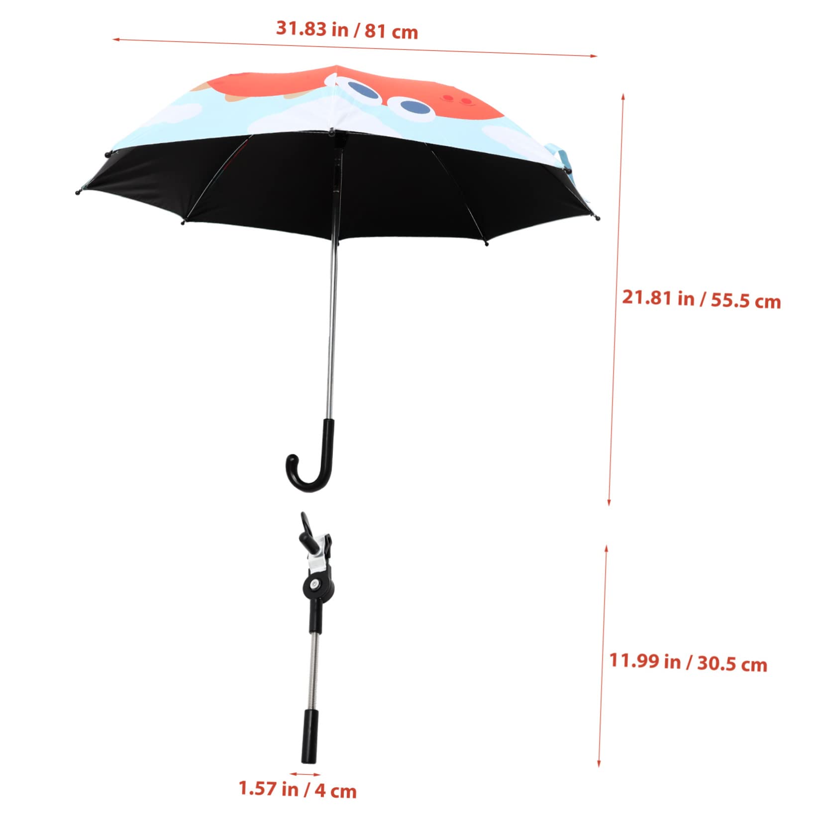 SUPVOX Baby Stroller Parasol Beach Accessories Uv Protection Sunshade Outdoor Umbrella