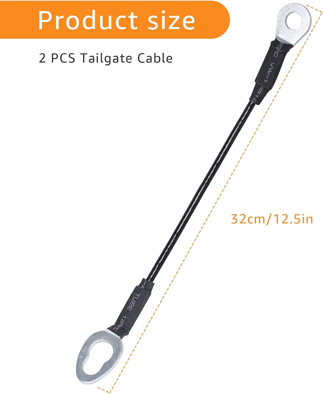Tailgate Support Cables Fits for Toyota Tacoma (2005-2015) - Replacement Lift Gate Straps Pickup Truck Parts