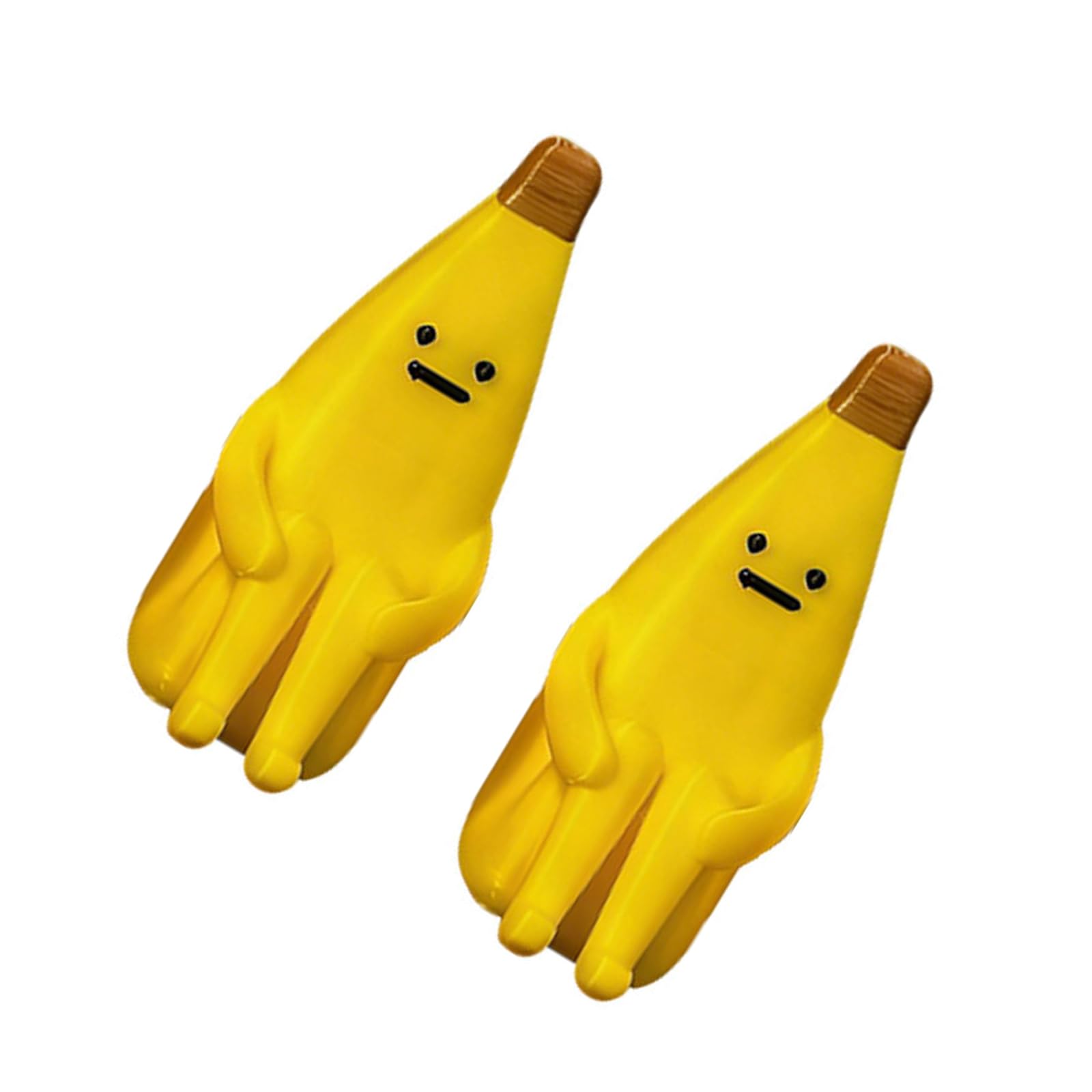 Maxtonser 3D Printed Banana Figurines Funny Banana Statue Sculptures Collectibles Tabletop Ornament for Table Bookshelf Decors
