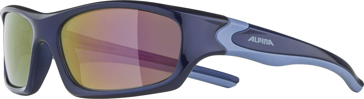 ALPINA Flexxy Teen Occhiali da Sole, Lilac-Blue Gloss, Taglia Unica Unisex-Bambini e Ragazzi