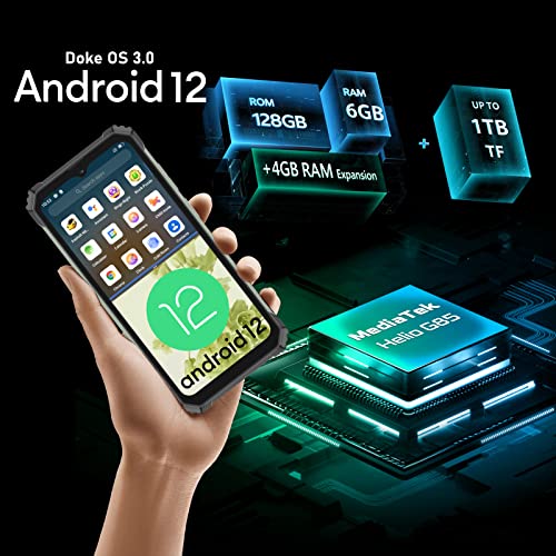 Blackview Rugged Phones Unlocked, Bv7100(2023New) Unlocked Cell Phone, 10Gb+128Gb/1Tb Expand, 13000Mah Battery 33W Fast Charge, Waterproof Android Phone, 6.58'' Fhd+1080 * 2408,Nfc,Otg,Glove Mode #TOP3