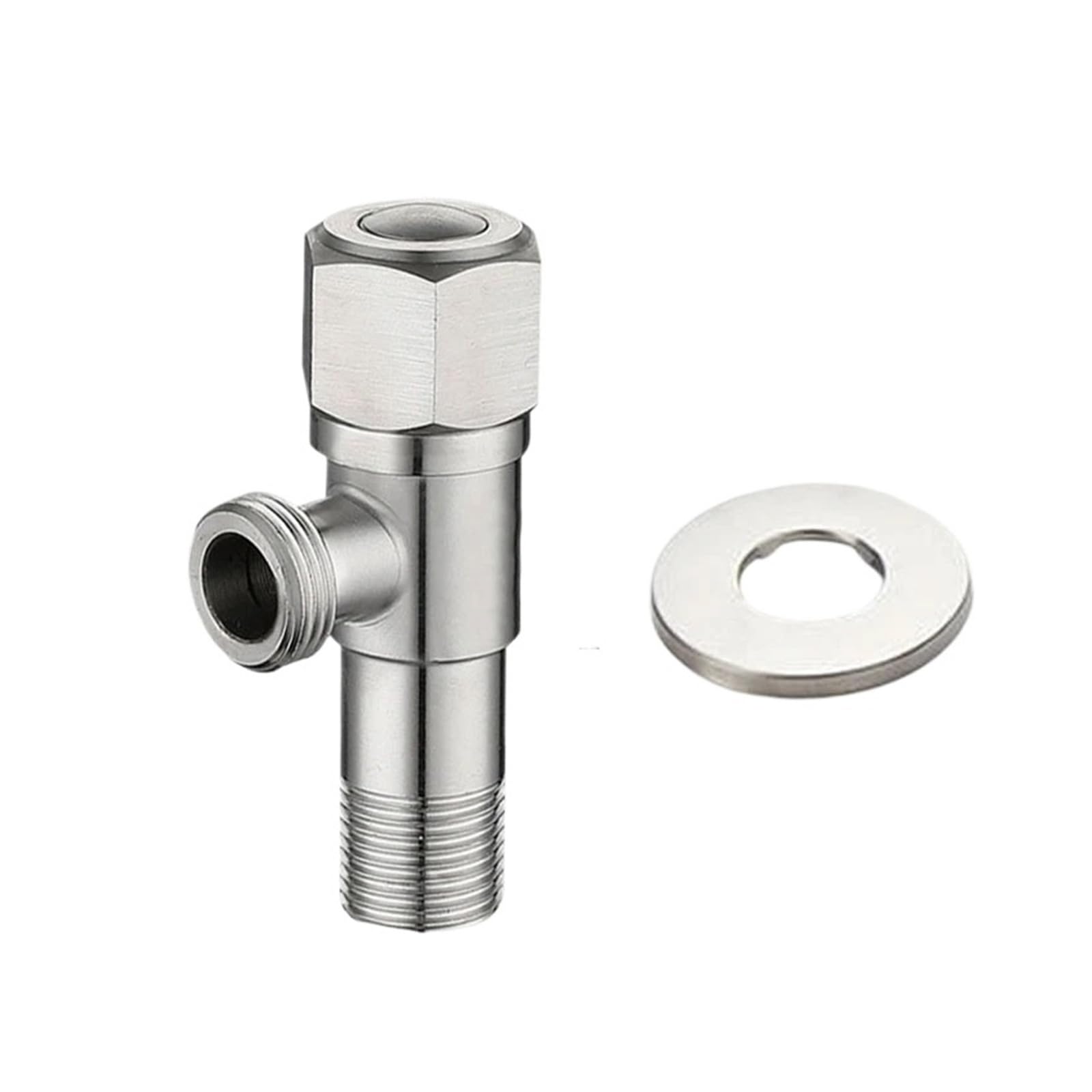 Bvhisehp Burgundy Stainless Steel Hot Cold Water Angle Valve Inlet Valve For Kitchen Bathroom Toilet Sink Water Heater(Burgundy)