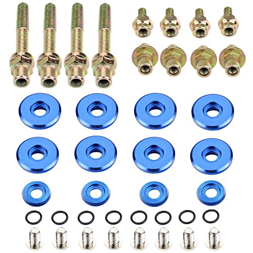 Dewhel B-SERIES B16 B17 B18 VTEC LOW-PROFILE SLIM VALVE COVER HARDWARE WASHER BOLT Color Blue