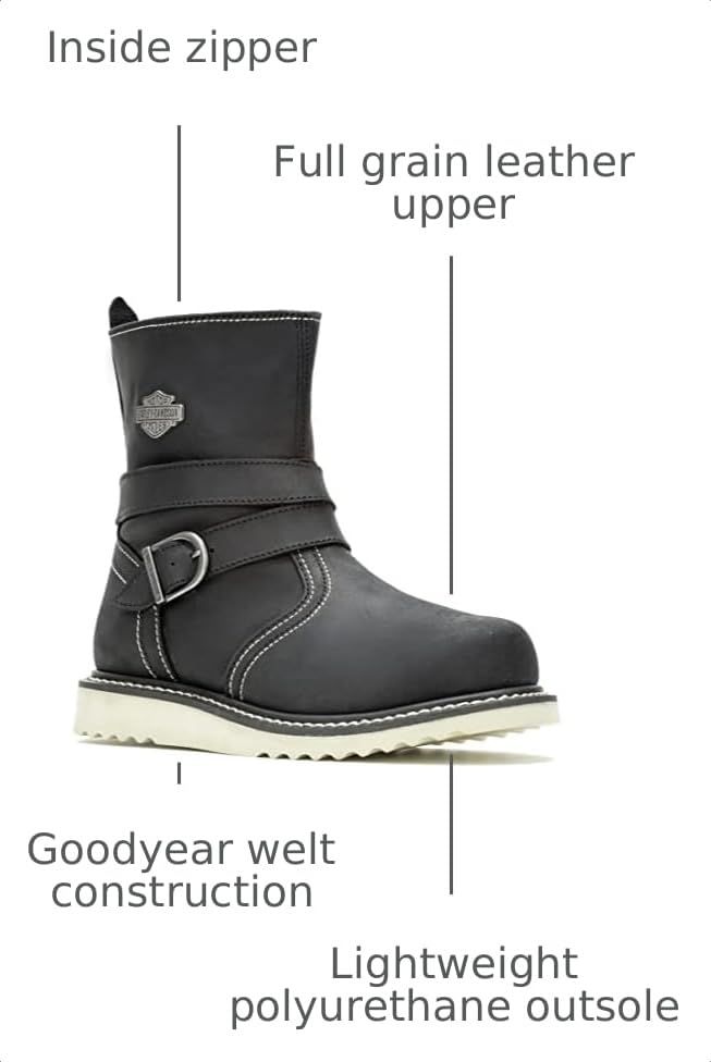 Image of Harley-Davidson Women's Jaynes 7-Inch Engineer Boots D84799