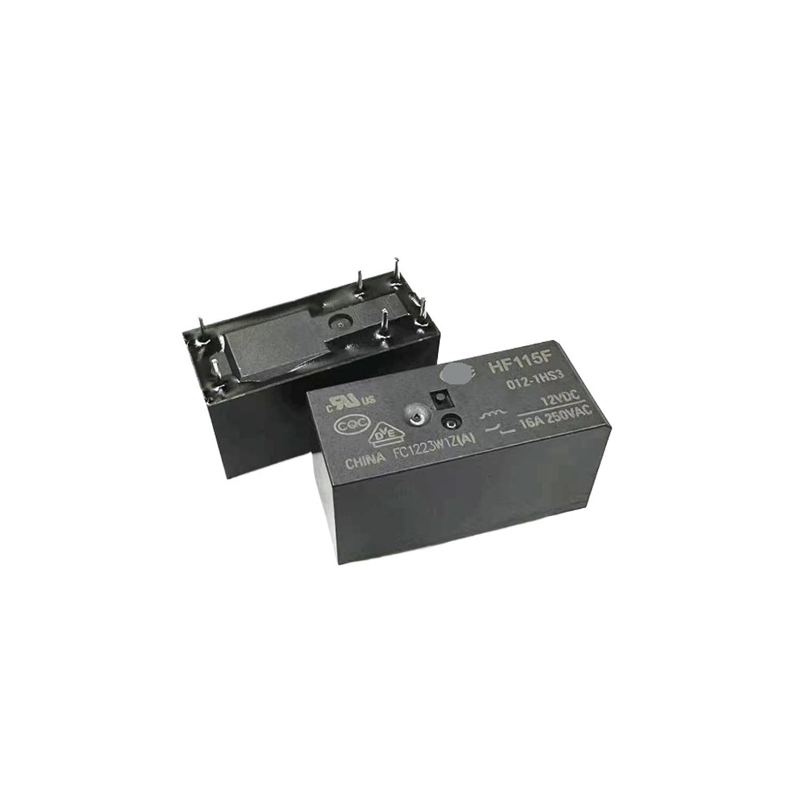 Relé HF115F 012 12V 16A interruptor electromagnético de 6 pins JQX 3