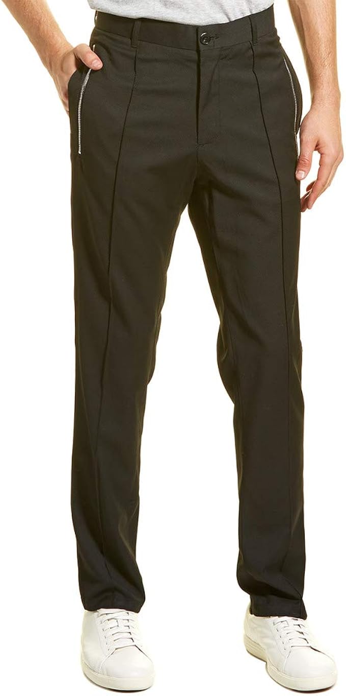 Karl Lagerfeld Paris Pintuck Trouser With Zipper Pockets At Amazon Men 