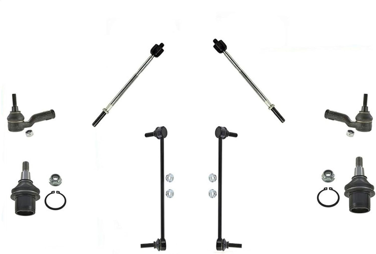 Inner/Outer Tie Rods Front Links & Lower Ball Joints For 06-13 Range Rover Sport