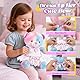 Kuscheltier Plüschtier Stuffed Animals Selber Machen Set mit Farben Laserpointer Kleidung Kleider Aufkleber Bastelset Kinder Kreatives Spielzeug Geschenke für Kinder Mädchen 5 6 7 8 Jahren (Bär)