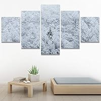 SIGNWIN 5 Panel Canvas Wall Art Expressive Landscape for Home Decorations Ready to Hang - 60