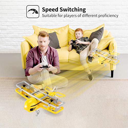 JJRC Mini Drone for Kids, RC Nano Quadcopter with Altitude Hold, Headless Mode, 3D Flip, One Key take Off and Landing and Speed Adjustment Airplane Helicopter Toy… (Yellow) - Thumbnail 5