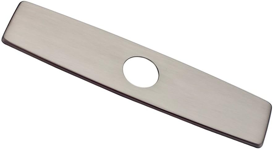 GICASA Kitchen Sink Faucet Hole Cover Deck Plate, Stainless Steel Cover Plate Escutcheon Brushed Nickel