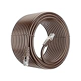 Maximm Cat 6 Ethernet Cable 300 Ft, 100% Pure Copper, Cat6 Cable LAN Cable, Internet Cable, Patch Cable and Network Cable - UTP (Brown) 300 Feet