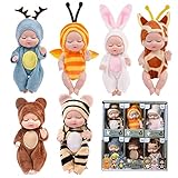 HOVCEH Muñecas Reborn Realistas, Reborn Baby, Muñecas Reborn, Bebés de Silicona, Suaves al Tacto, Cuerpo Flexible, para niños y niñas de 1 a 3 años, Muñecas de Silicona Suaves de la Vida Real,