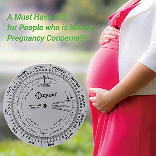 Ezyaid Pregnancy Wheel, OB-GYN Due Date Calculator, Gestational EDC Wheel for Midwives and Health Wo