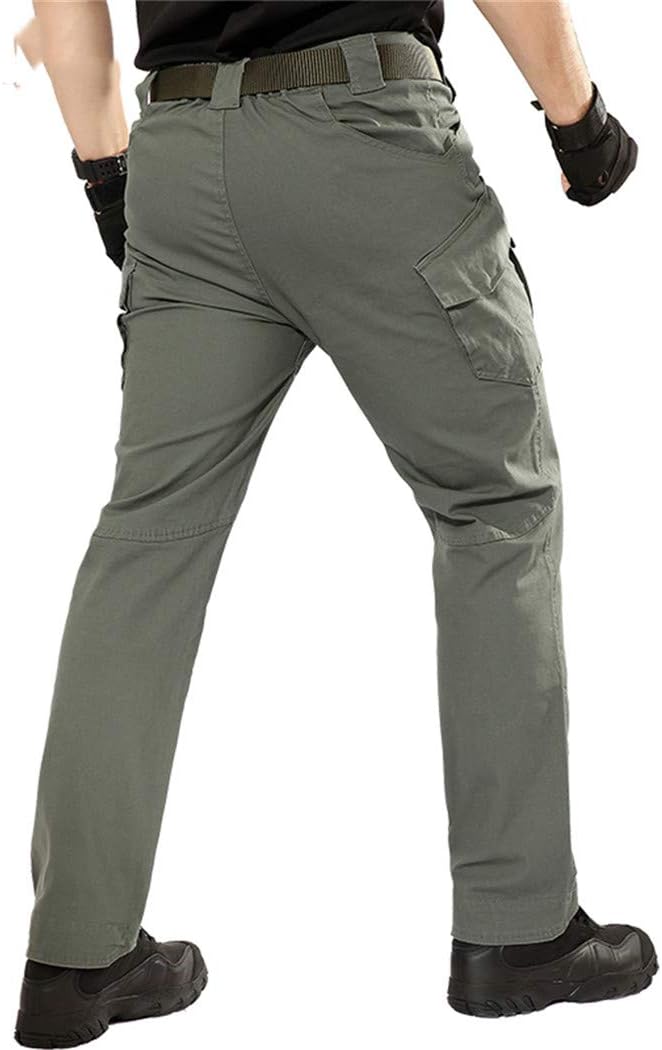 City Tactical Military Pants Men Army Forces Cargo Pants Casual Elastic Many EDC Pockets Cotton Trouser