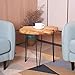 NXN-HOME Natural Edge Side Table, Live Edge End Table with 3 Hairpin Legs, Nightstand Plant Stand for Bedroom and Living Room(19