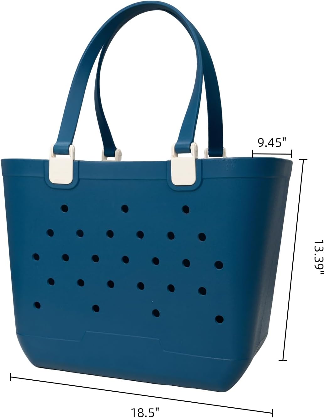 Beach Bag - Sandproof Rubber Tote with Waterproof Zipper Pocket for Travel, Pool, Boat, Sports, Groceries-Large Size - Image 3