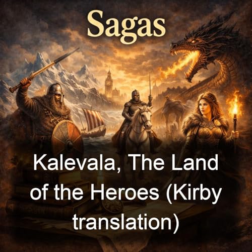 Page de couverture de Kalevala, The Land of the Heroes (Kirby translation)