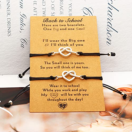 FUTIMELY Back to School Bracelet Gifts Mother and Daughter Infinity Heart Butterfly Matcing Wish Bracelet Set for Mommy and Me First Day of School Bracelet Gifts…4