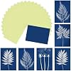 MECCANIXITY Cyanotype Paper, 12 Sheet Sun Print Paper Kit High Sensitive Yellow Crafts for Adults DIY Project Art, 4.1x2.9 Inch A7
