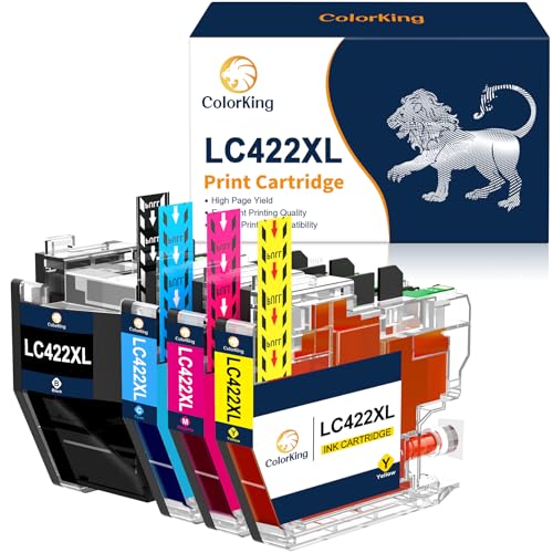 ColorKing LC422XL Kompatible Brother LC422XL Tintenpatronen Value Pack für LC-422XLVAL Patronen für Brother MFC-J5340DW Brother MFC-J5740DW Brother MFC-J5345DW MFC-J6540DW MFC-J6940DW 4er Pack