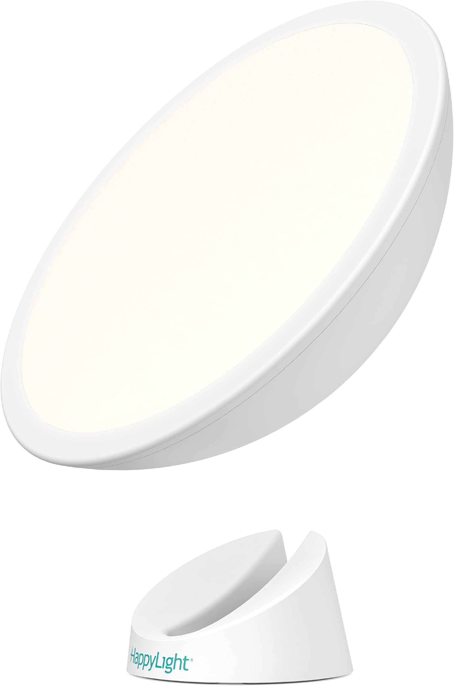 HappyLight Halo - Cordless LED Light Therapy Lamp with a 360° Magnetic Base & Rechargeable Battery for Portable, UV-Free, Full Spectrum 10,000 LUX Light with Adjustable Brightness and Color