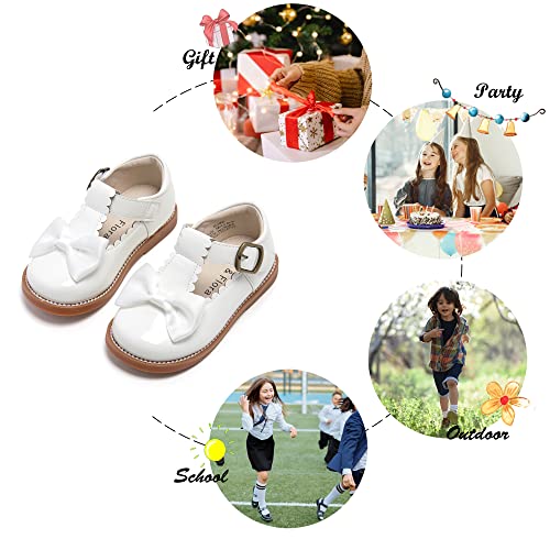 Image of Felix & Flora Toddler Little Girl Mary Jane Dress Shoes - Ballet Flats for Girl Party School Shoes
