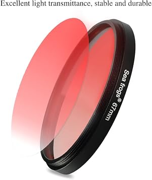 seafrogs Red Diving Filter 67mm