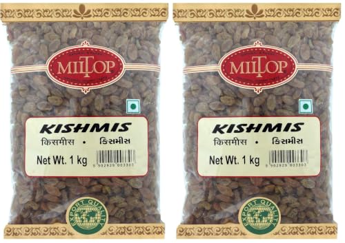 Image of Miltop Dried Kishmish, 1 KG (Pack of 2)