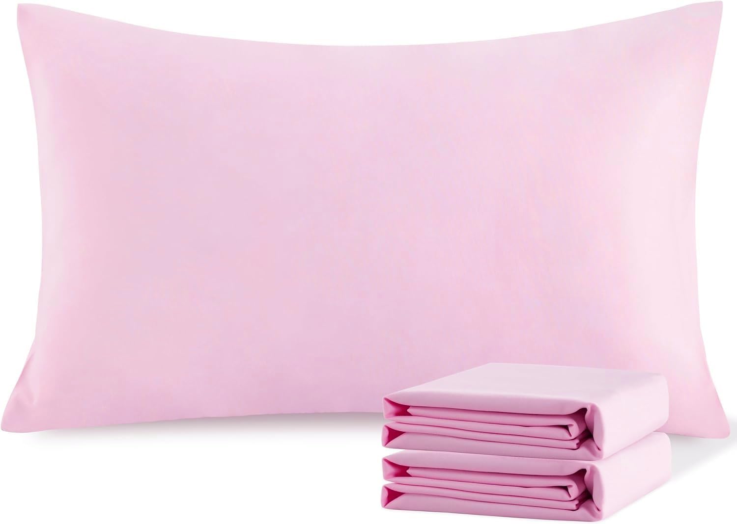 Dark Gray Extra Large Pillowcases - 2 Piece - 25 x 34 Inches - Egyptian Cotton 1000 Thread Count Oversize Pillow Case Fits Even The Fluffiest Pillows Including The Pancake Pillowcase