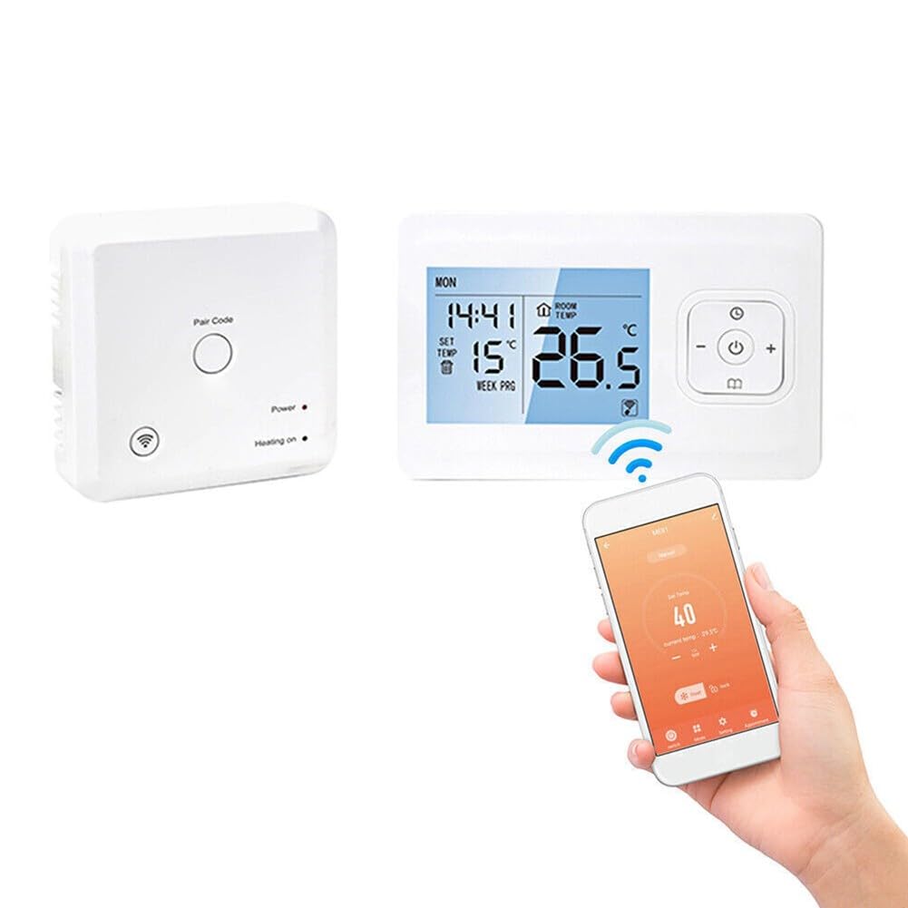 Termostato programable para habitación, para Tuya Smart Wireless WiFi Teléfono App Control Digital Termostato de habitación Controlador de Temperatura para Casa Oficina Hotel