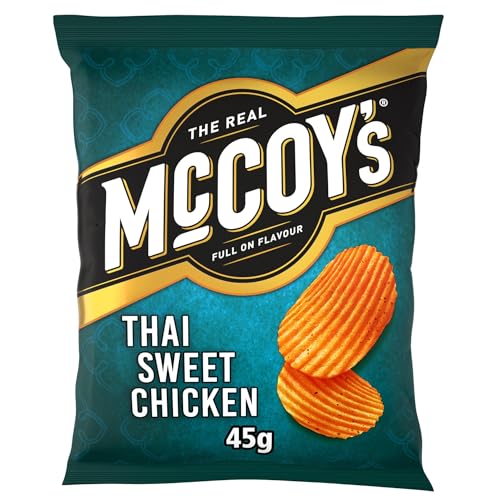 McCoy's | Ridge Cut | Thai Sweet Chicken | Potato Crisp | 24x45g